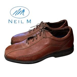 New NEIL M Men's Firewall Leather Lace Up Comfort NM182002 Brown Shoes 13
